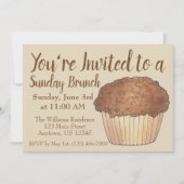 サンデーブレックファーストブルンチストリューセルクラムムマフィン 招待状 (正面)