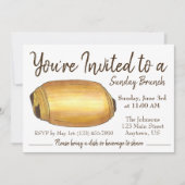 サンデーブレックファーストブルンチパンオショコラクロワッサン 招待状 (正面)