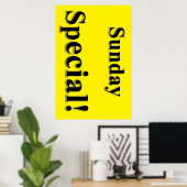 サンデー特別美しいサロンポスター ポスター (ホームオフィス)