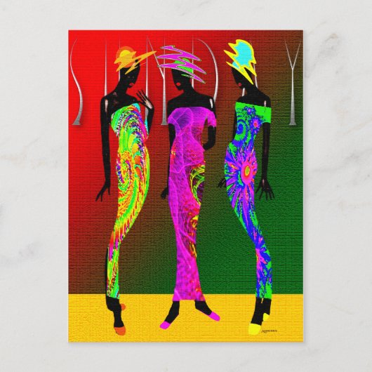 サンデー・アフロセントリック教会 ポストカード (正面)