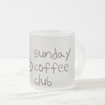 サンデー コーヒー クラブ マグ | コーヒー好きのためのイラスト入りマグカップ