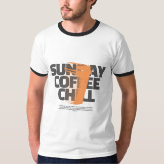 サンデー コーヒー チル – コーヒー愛好家の週末Tシャツ Tシャツ