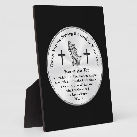 サンデー・スクールアイディアに感謝の先生 フォトプラーク (側面)