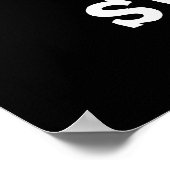 サンデ日おもしろい曜日アイスクリームプンプンダークBG ポスター (角)