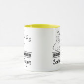 サントア選手に気づかれやすい不思議な猫 マグカップ (中央)