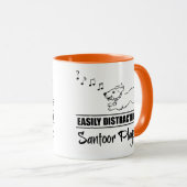 サントオランニングア選手に気を取られやすいの犬 マグカップ (正面右)