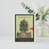 サントクロワフランスのナント・鐘楼 ポストカード (スタンド正面)