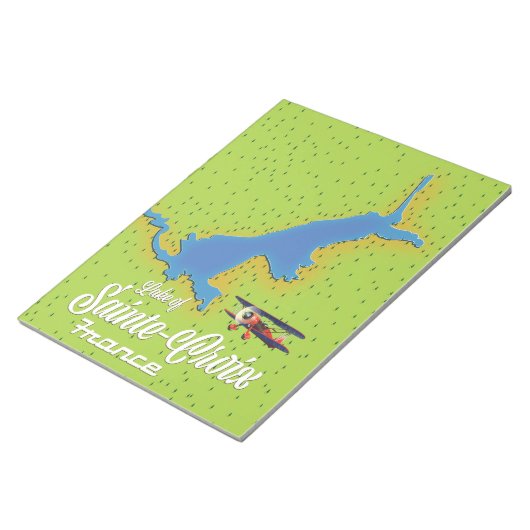 サントクロワ湖 フランス 旅行地図 ノートパッド (アングル)