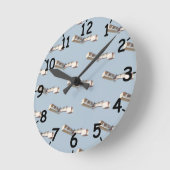 サントス – デュモン14 – ビス飛行機 ラウンド壁時計 (傾斜)