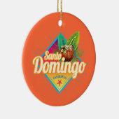 サントドミンゴカリブのドミニカ共和国レトロ セラミックオーナメント (右)