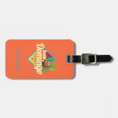 サントドミンゴカリブのドミニカ共和国レトロ ラゲッジタグ (正面横)