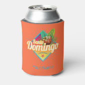 サントドミンゴカリブのドミニカ共和国レトロ 缶クーラー (缶裏面)