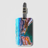 サントドミンゴドミニカ共和国パノラマビュー ラゲッジタグ (正面縦)