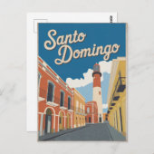サントドミンゴドミニカ共和国ヴィンテージ ポストカード (正面/裏面)