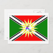 サントドミンゴ国旗 ポストカード (正面/裏面)