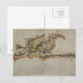 サントドミンゴ島の地図 ポストカード (正面/裏面)