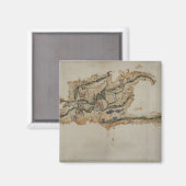 サントドミンゴ島の地図 マグネット (正面/裏面)