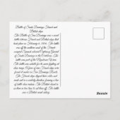 サントドミンゴ1800年代の戦い ポストカード (裏面)