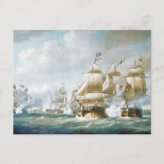 サントドミンゴ1800年代の戦い ポストカード (正面)