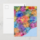 サントドミンゴ・ドミニカ共和国の市地図 ポストカード (正面/裏面)