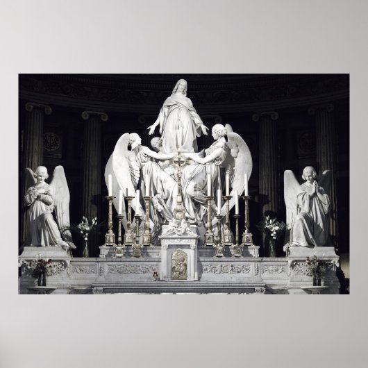 サントマリー・マドレーヌ彫刻エンジェルズパリ ポスター (正面)