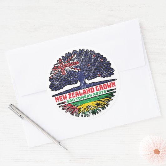 サントメプリンシペサントメニュージーランドジアンダー ラウンドシール (封筒)