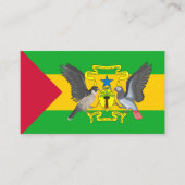 サントメ国旗&コート・オブ・アームズ 名刺 (正面)