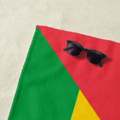 サントメ・プリンシペの国旗 ビーチタオル (インサイチュ)