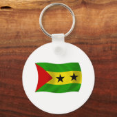 サントメ・プリンシペ国旗のキーチェーン キーホルダー (正面)
