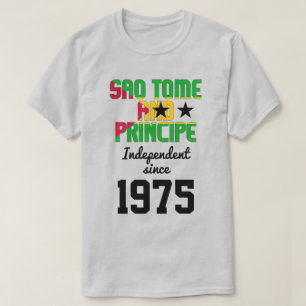 サントメ・プリンシペ国旗の独立  Tシャツ
