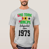 サントメ・プリンシペ国旗の独立 Tシャツ (正面)