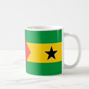 サントメ・プリンシペ国旗セラミックコーヒーマグ コーヒーマグカップ