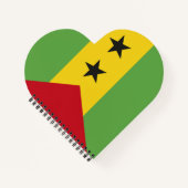 サントメ・プリンシペ国旗 ノートブック (正面)