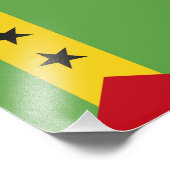 サントメ・プリンシペ国旗 フォトプリント            (角)