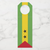 サントメ・プリンシペ国旗 ボトルネックタグ (裏面)