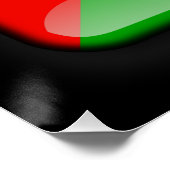 サントメ・プリンシペ国旗 ポスター (コーナー)