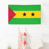 サントメ・プリンシペ（サントメ・プリンシペ）国旗 横断幕 (インサイチュ)