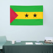 サントメ・プリンシペ（サントメ・プリンシペ）国旗 横断幕 (トレードショー)