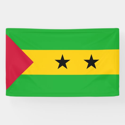 サントメ・プリンシペ（サントメ・プリンシペ）国旗 横断幕 (横)
