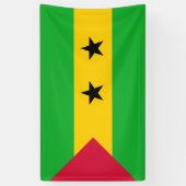 サントメ・プリンシペ（サントメ・プリンシペ）国旗 横断幕 (縦)