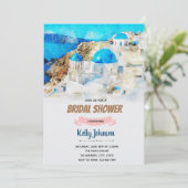 サントリニウェディングシャワーテーマ 招待状 (スタンド正面)