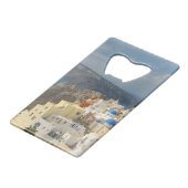 サントリニ午後の太陽 クレジットカード栓抜き (正面アングル)