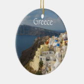 サントリニ午後の太陽 セラミックオーナメント (右)