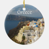 サントリニ午後の太陽 セラミックオーナメント (裏面)