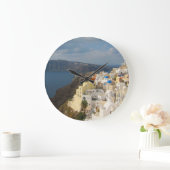 サントリニ午後の太陽 ラージ壁時計 (ホーム)