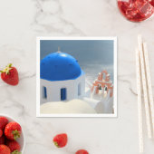 サントリニ教会の午後の太陽 スタンダードカクテルナプキン (インサイチュ)