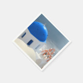 サントリニ教会の午後の太陽 スタンダードカクテルナプキン (角)