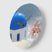 サントリニ教会の午後の太陽 ラージ壁時計 (傾斜)