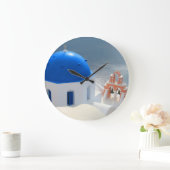 サントリニ教会の午後の太陽 ラージ壁時計 (ホーム)