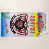 サントリンバゴの島々のお土産 ビーチタオル (正面)